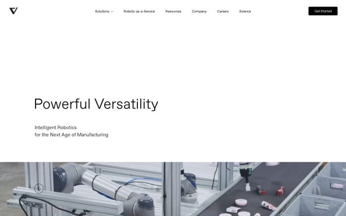 Vicarious website preview