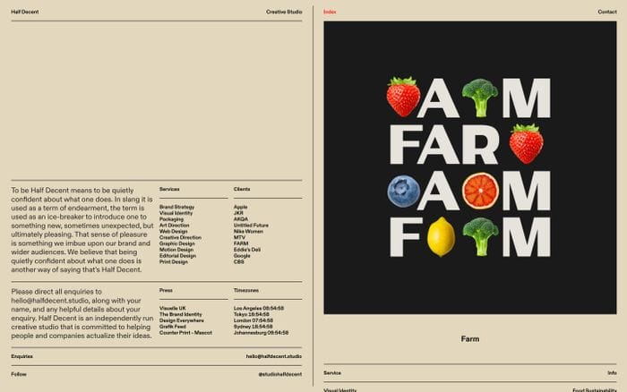 Half decent website preview