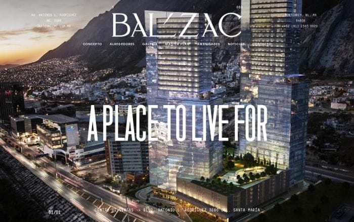 Balzac website preview