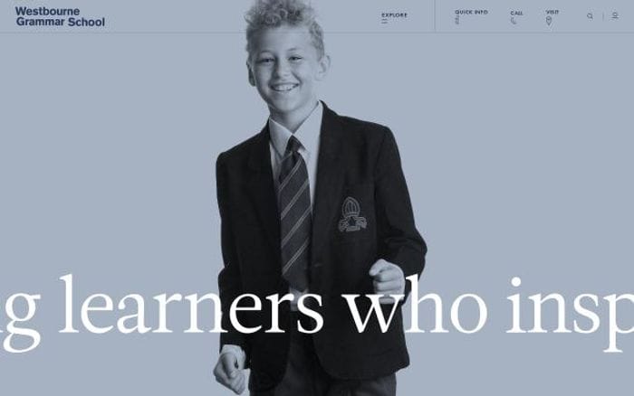 Westbournegrammar website preview