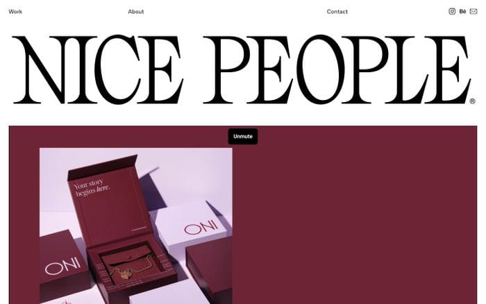 Nice People website preview