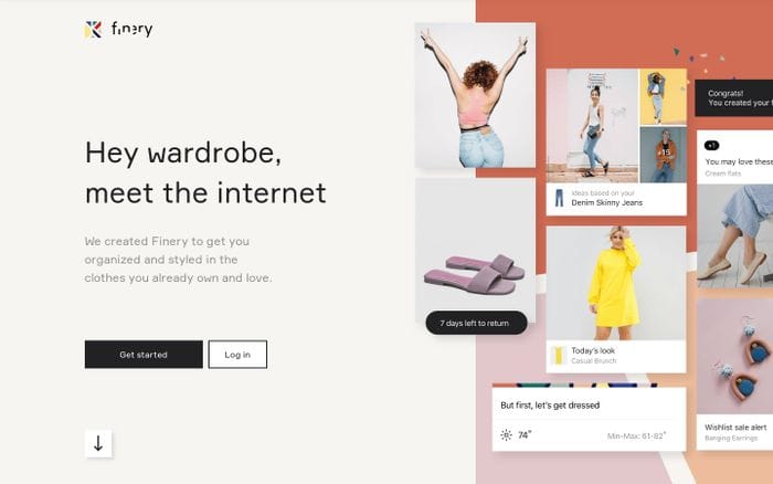 Finery: The Wardrobe Operating System™ website preview