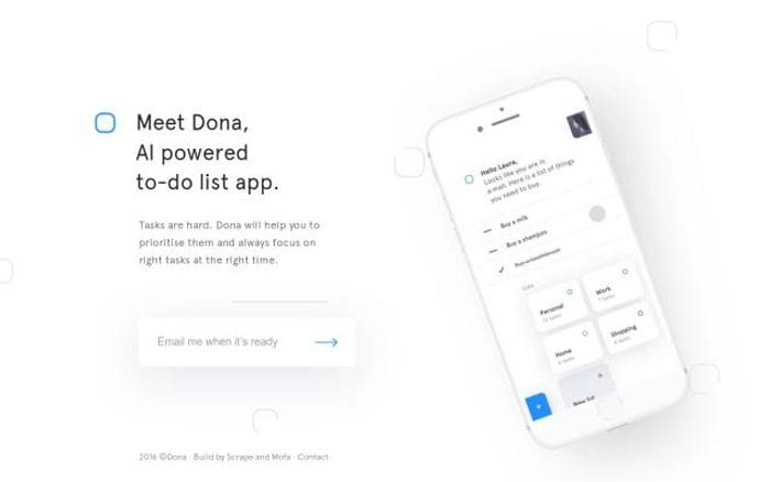 Dona website preview