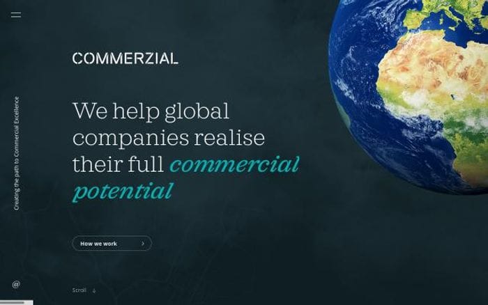 Commerzial website preview