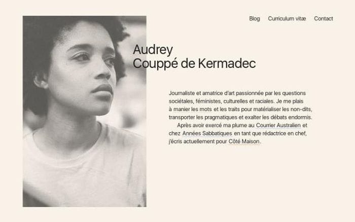 Audreycdk website preview