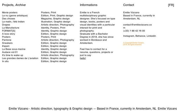 Emilievizcano website preview