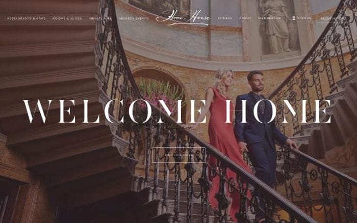 Homehouse website preview