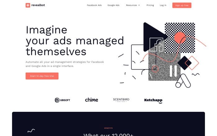 Facebook, Instagram & Google Ads optimization platform website preview