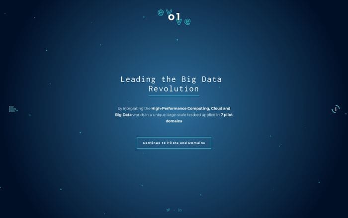 EVOLVE Project website preview