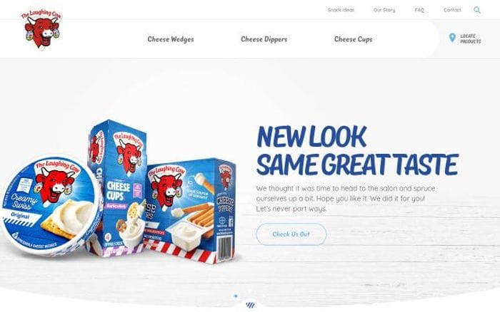 Thelaughingcow website preview