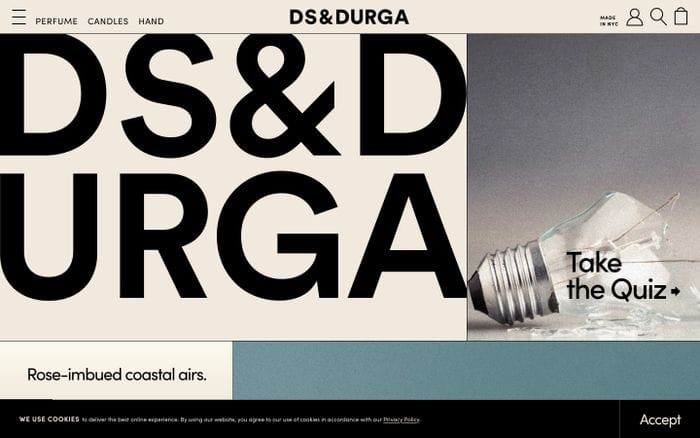 D.S. & Durga website preview