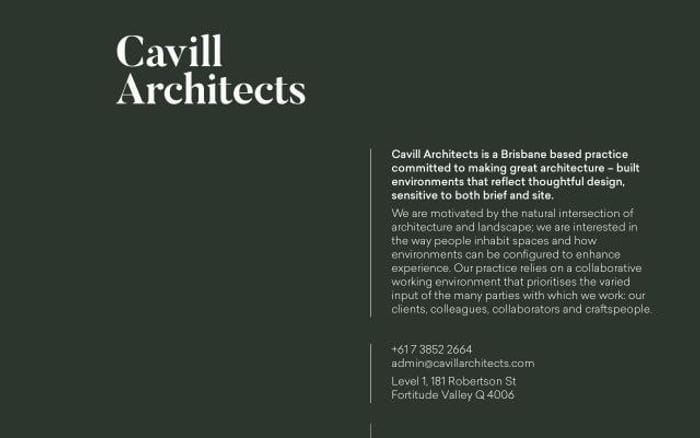 Cavillarchitects website preview