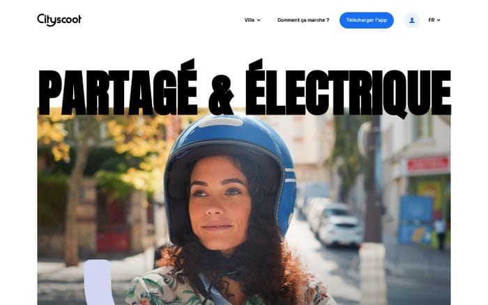 Cityscoot website preview