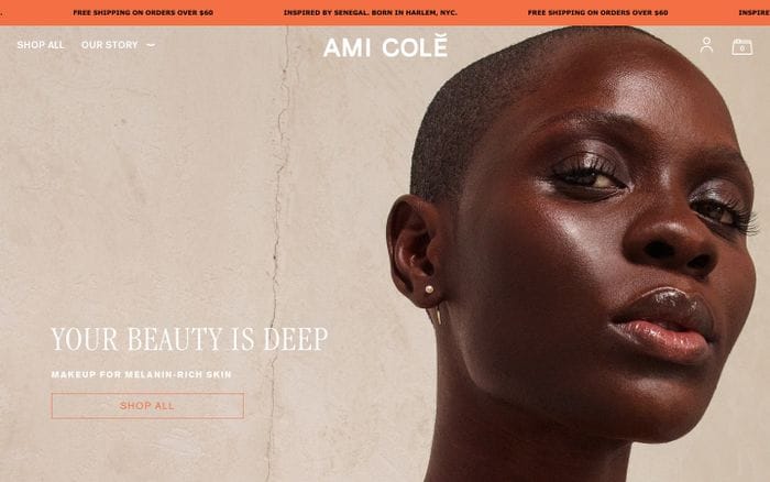 Ami Colé website preview