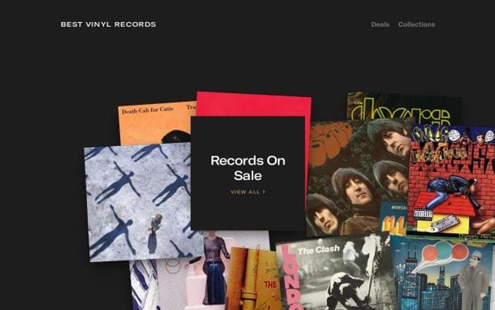 Bestvinylrecords website preview