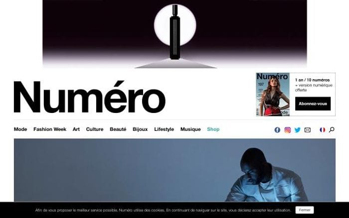 Numero website preview