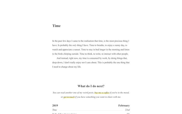 Manu - I write website preview