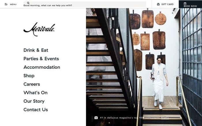 Merivale website preview