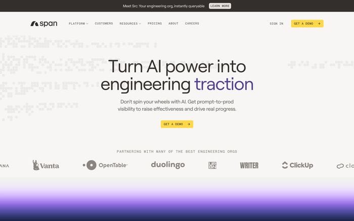 Span website preview