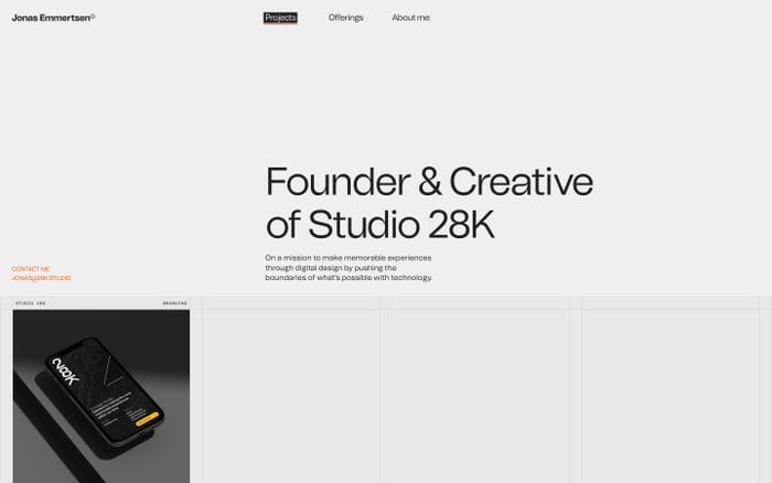 Jonas Emmertsen website preview