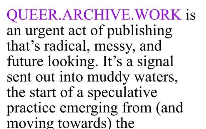 Queer website preview
