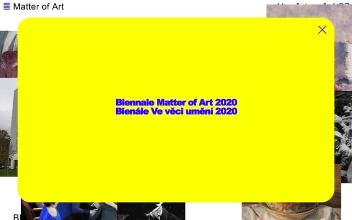 Matter of Art website preview