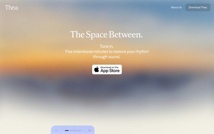 Thea website preview