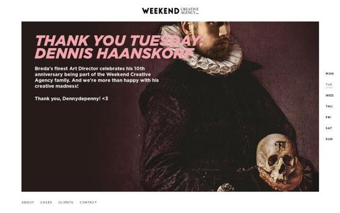 Weekend website preview