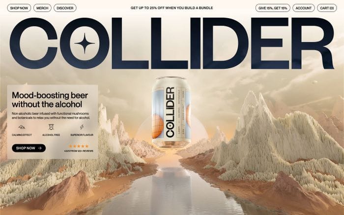 Collider website preview