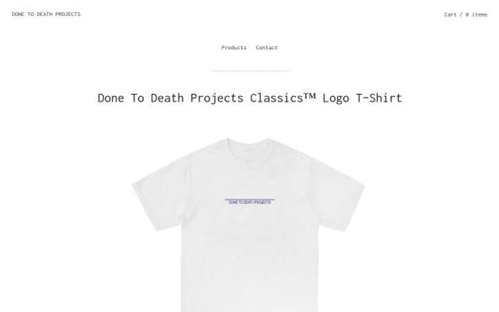 Donetodeathprojects website preview