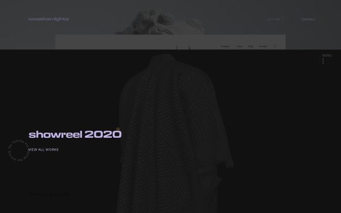 Creative Nights website preview