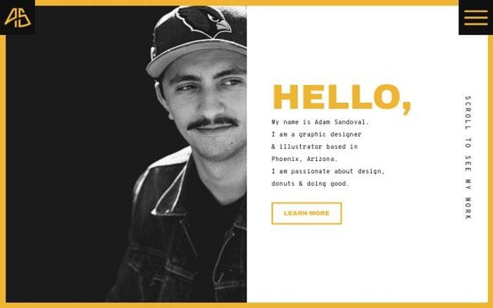 Adamsandoval website preview