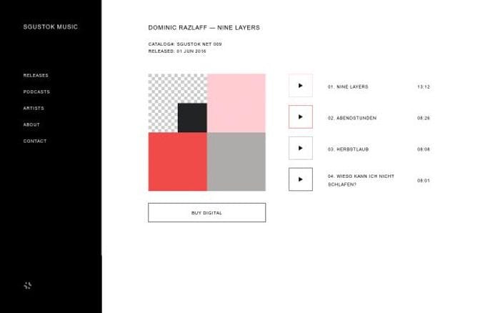 Sgustokmusic website preview
