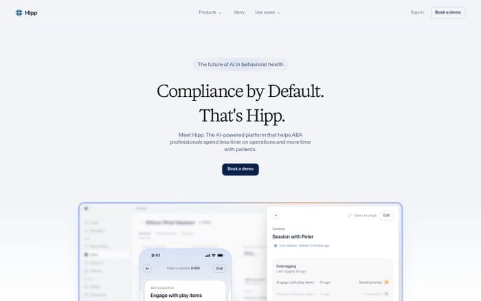 Hipp Health website preview