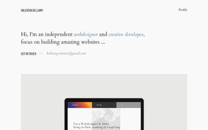 Valentinbellamy website preview