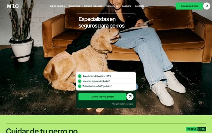 Milo website preview