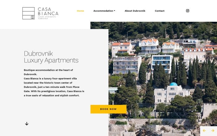 Dubrovnik Luxury Apartments - Casa Bianca website preview