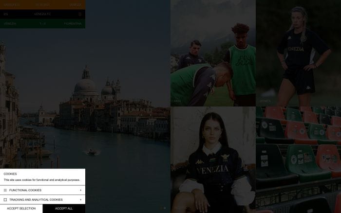 Venezia FC website preview
