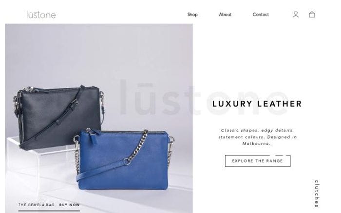 Lustonelabel website preview