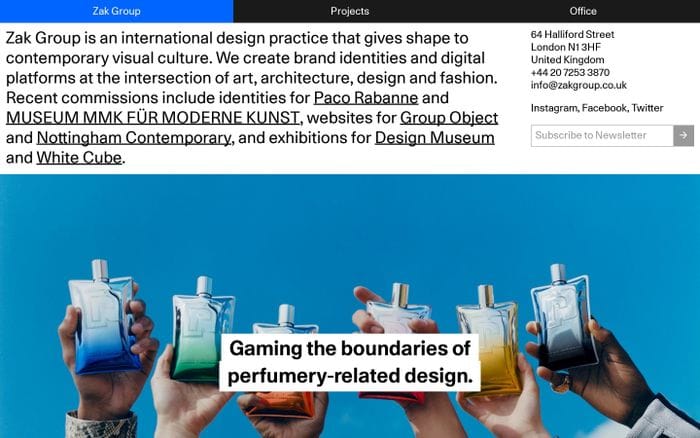 Zak Group website preview