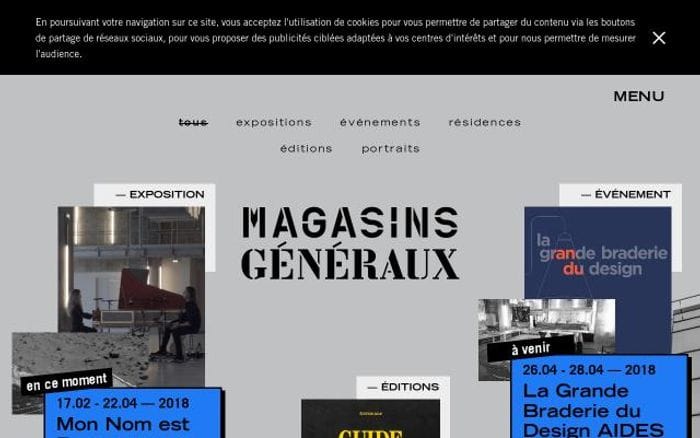 Magasinsgeneraux website preview