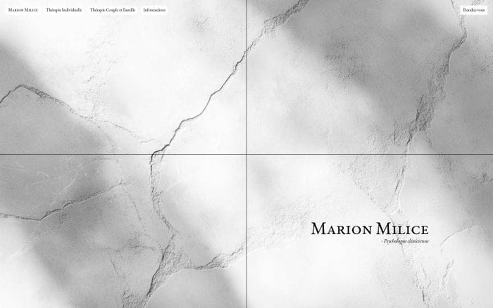 Marion Milice website preview