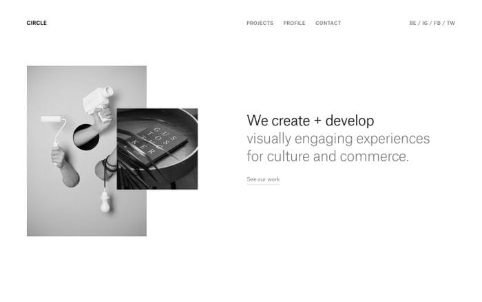 CIRCLE Design + Direction website preview