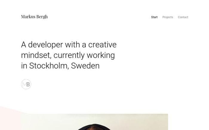 Markusbergh website preview