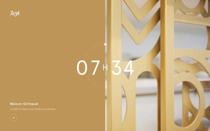 7h34 website preview
