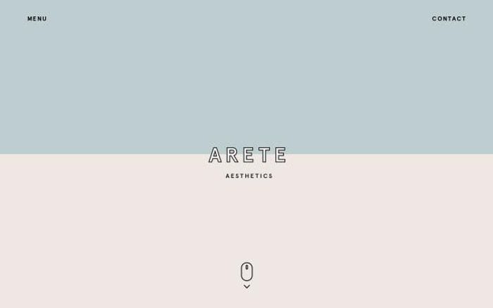 Areteaesthetics website preview