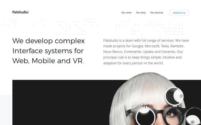 Flatstudio website preview