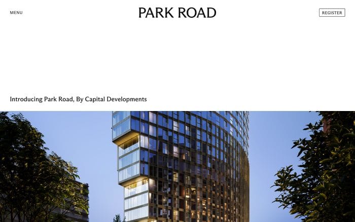 Park Road website preview
