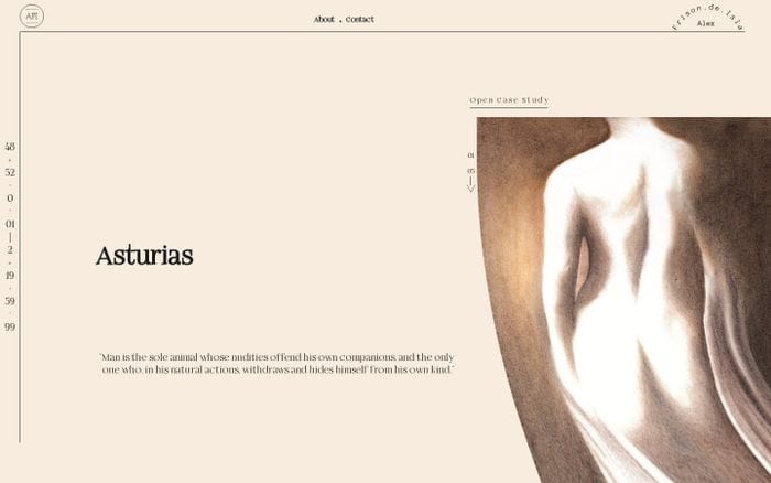 Alexandre Frison de Isla website preview