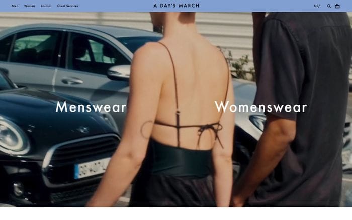 A Day's March website preview